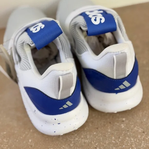 Adidas Men's Gray and Blue Lite Racer Adapt 7 Sneakers - Picture 4 of 6